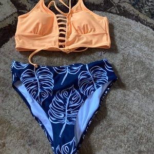 High waisted Bathing Suit NWT